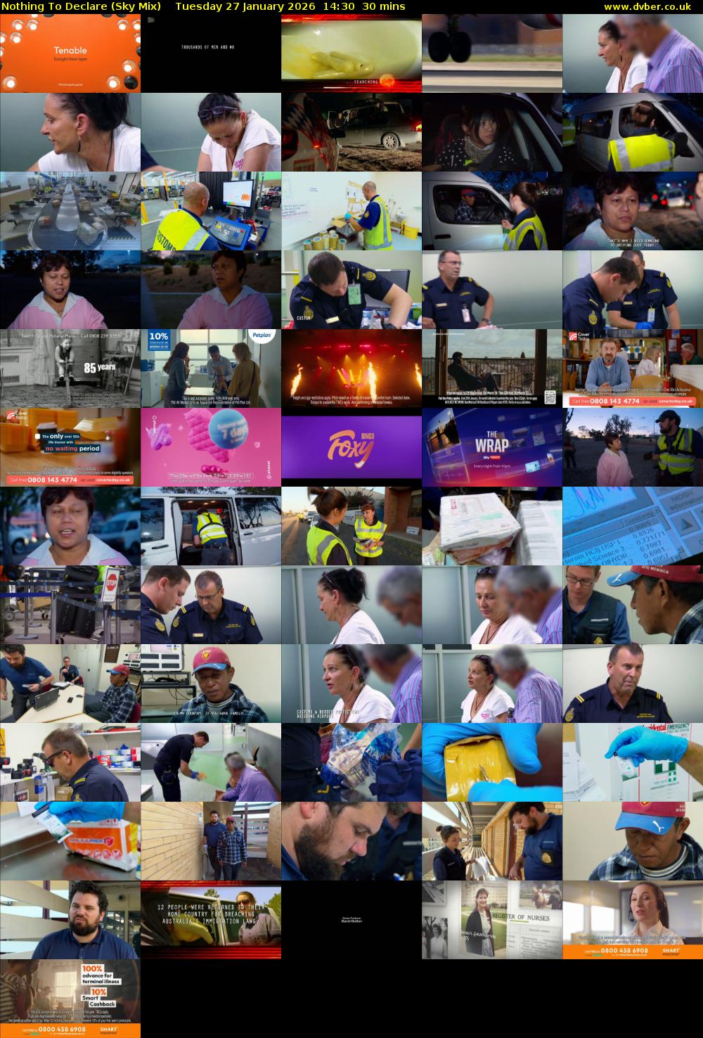 Nothing To Declare (Sky Mix) Tuesday 27 January 2026 14:30 - 15:00