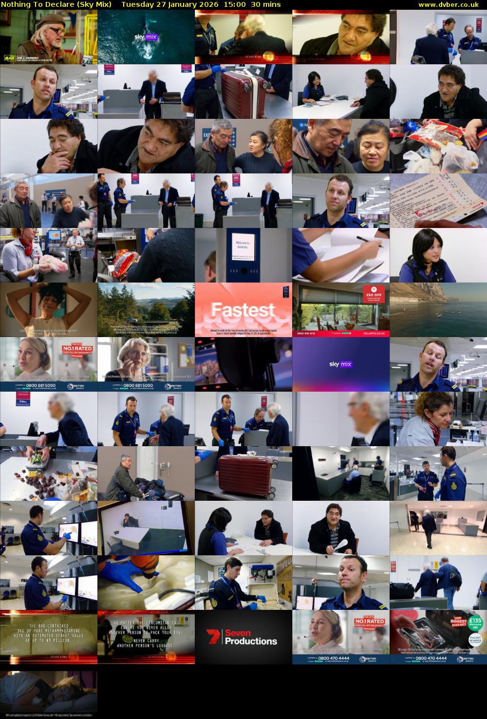 Nothing To Declare (Sky Mix) Tuesday 27 January 2026 15:00 - 15:30