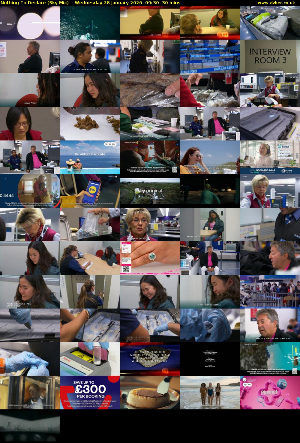 Nothing To Declare (Sky Mix) Wednesday 28 January 2026 09:30 - 10:00