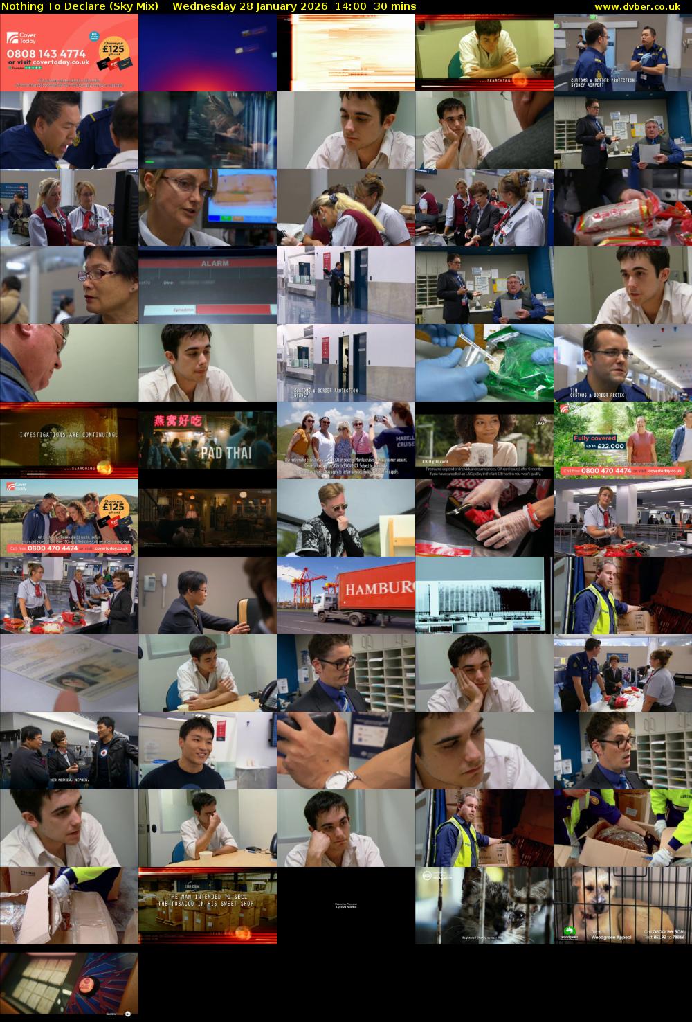 Nothing To Declare (Sky Mix) Wednesday 28 January 2026 14:00 - 14:30