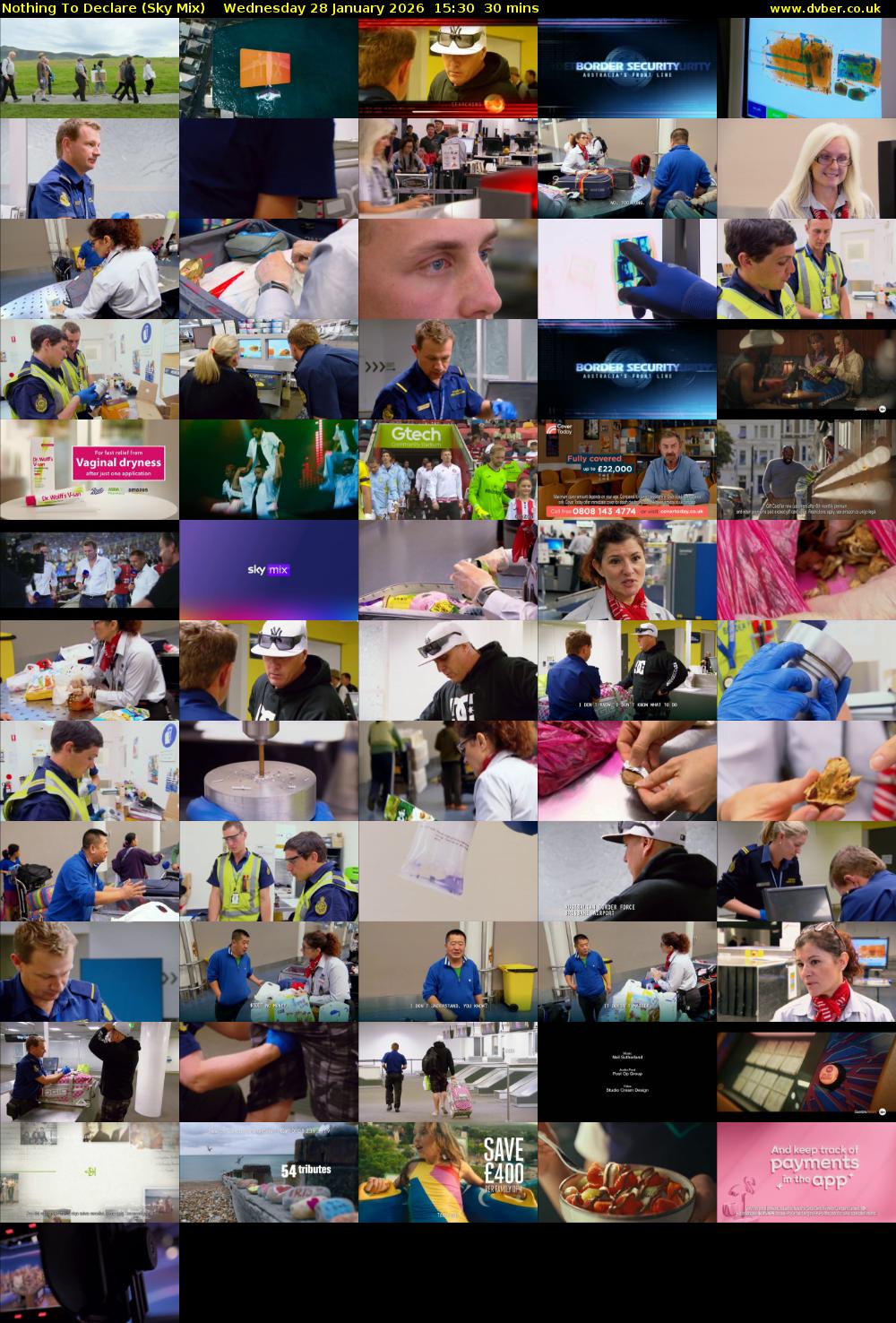 Nothing To Declare (Sky Mix) Wednesday 28 January 2026 15:30 - 16:00