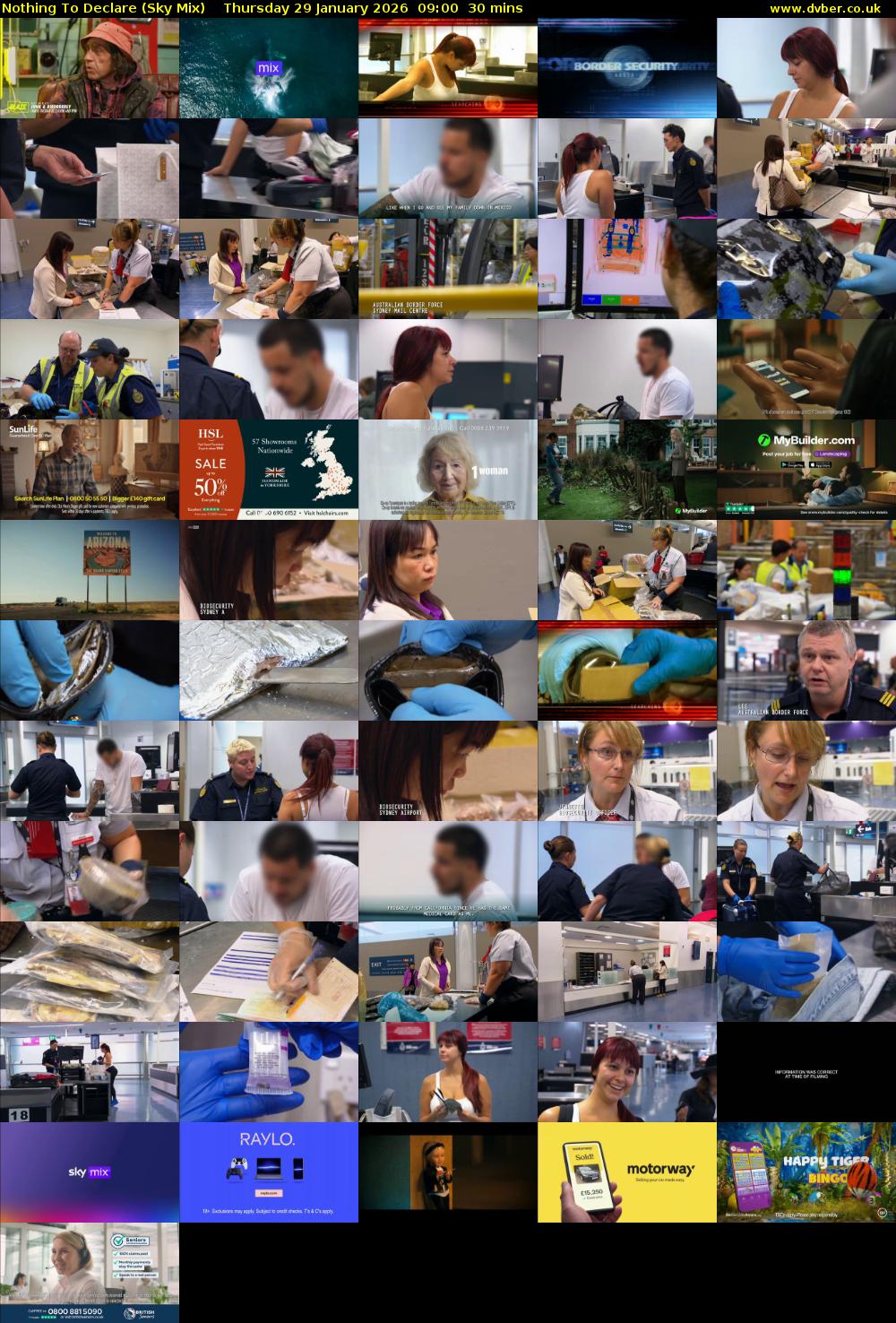 Nothing To Declare (Sky Mix) Thursday 29 January 2026 09:00 - 09:30