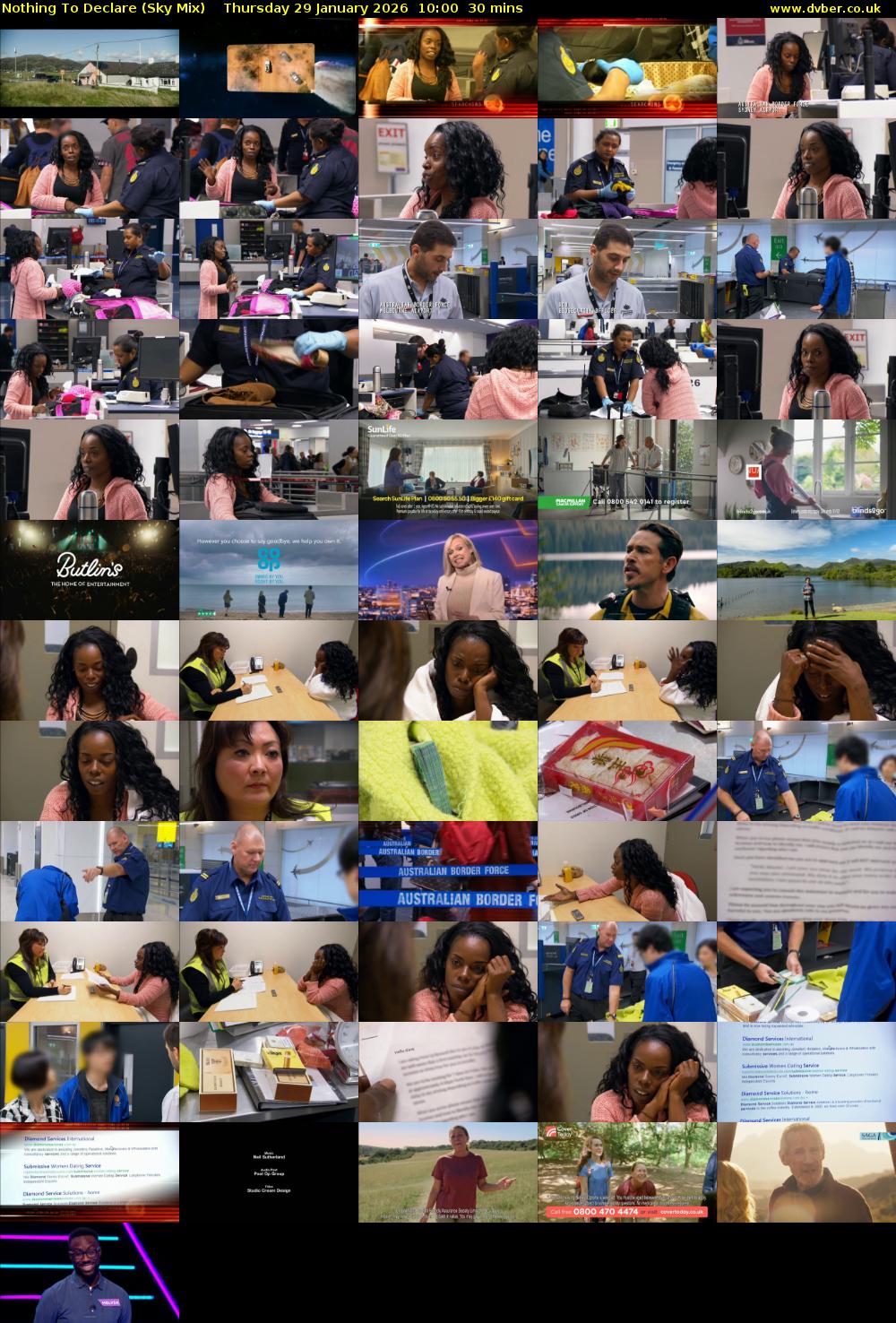 Nothing To Declare (Sky Mix) Thursday 29 January 2026 10:00 - 10:30