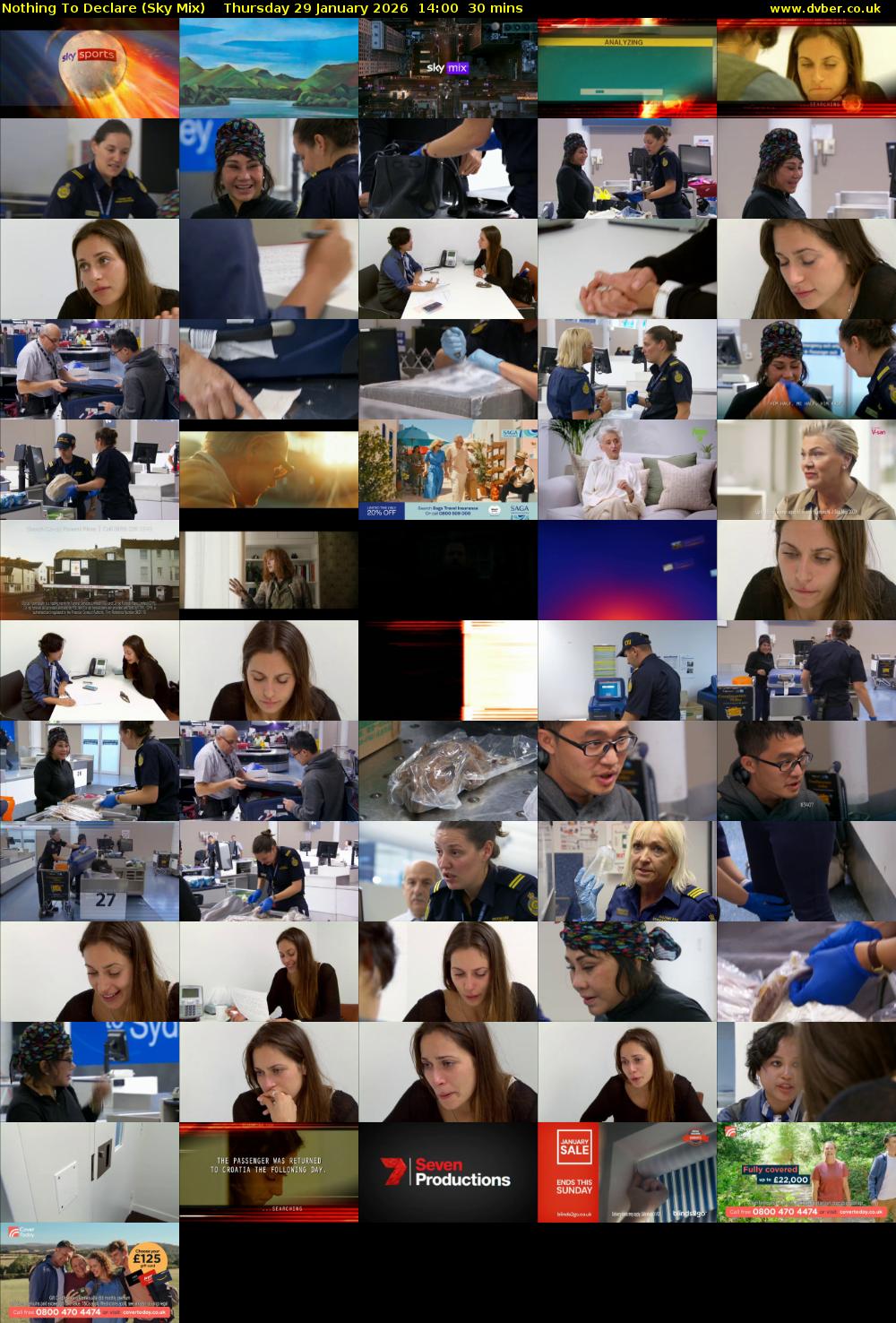 Nothing To Declare (Sky Mix) Thursday 29 January 2026 14:00 - 14:30