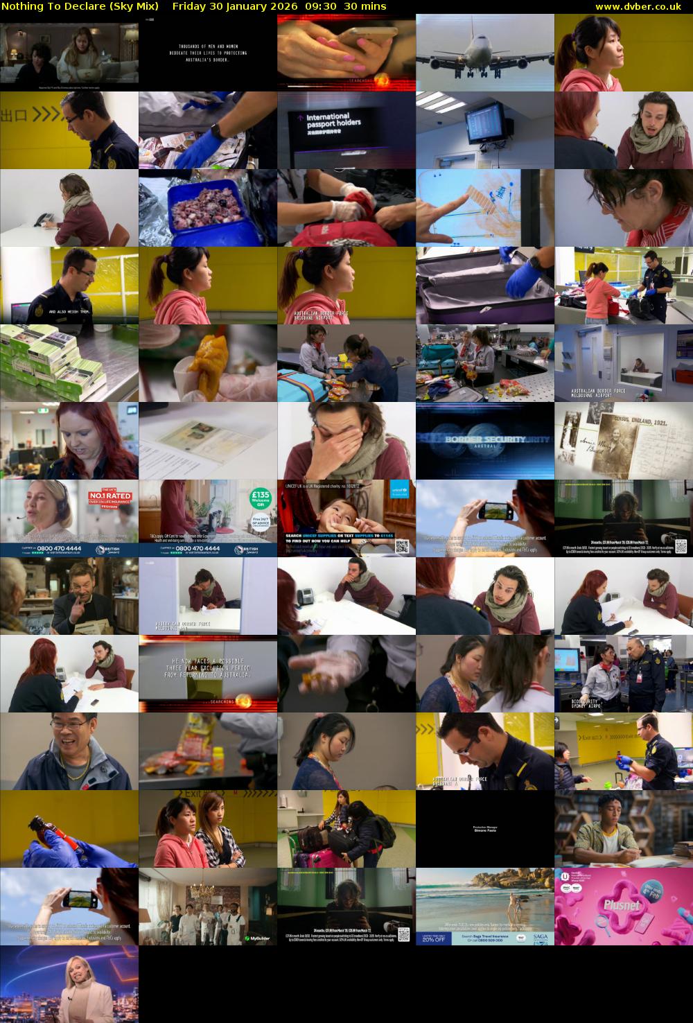 Nothing To Declare (Sky Mix) Friday 30 January 2026 09:30 - 10:00