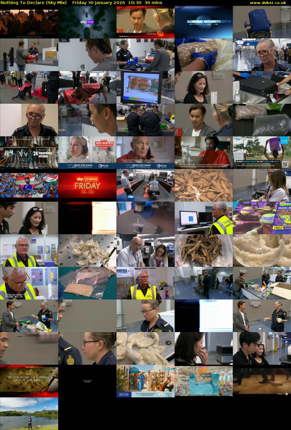 Nothing To Declare (Sky Mix) Friday 30 January 2026 10:30 - 11:00