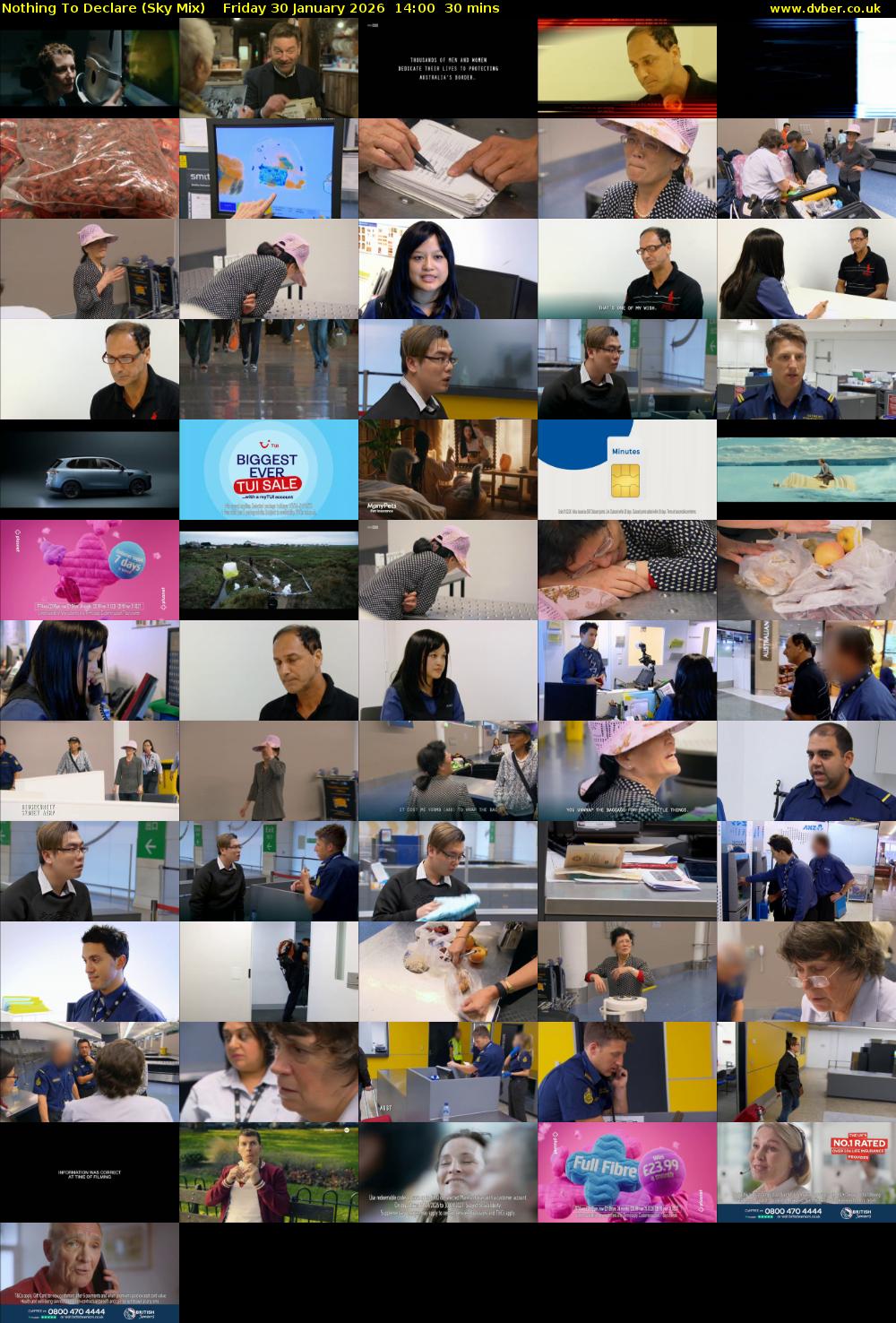 Nothing To Declare (Sky Mix) Friday 30 January 2026 14:00 - 14:30