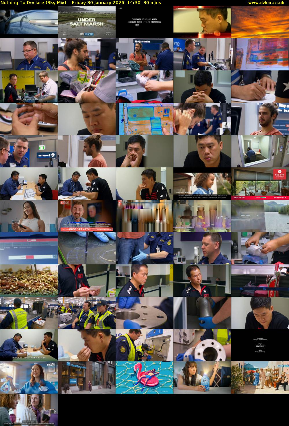 Nothing To Declare (Sky Mix) Friday 30 January 2026 14:30 - 15:00