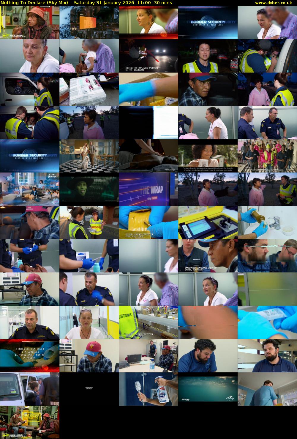 Nothing To Declare (Sky Mix) Saturday 31 January 2026 11:00 - 11:30