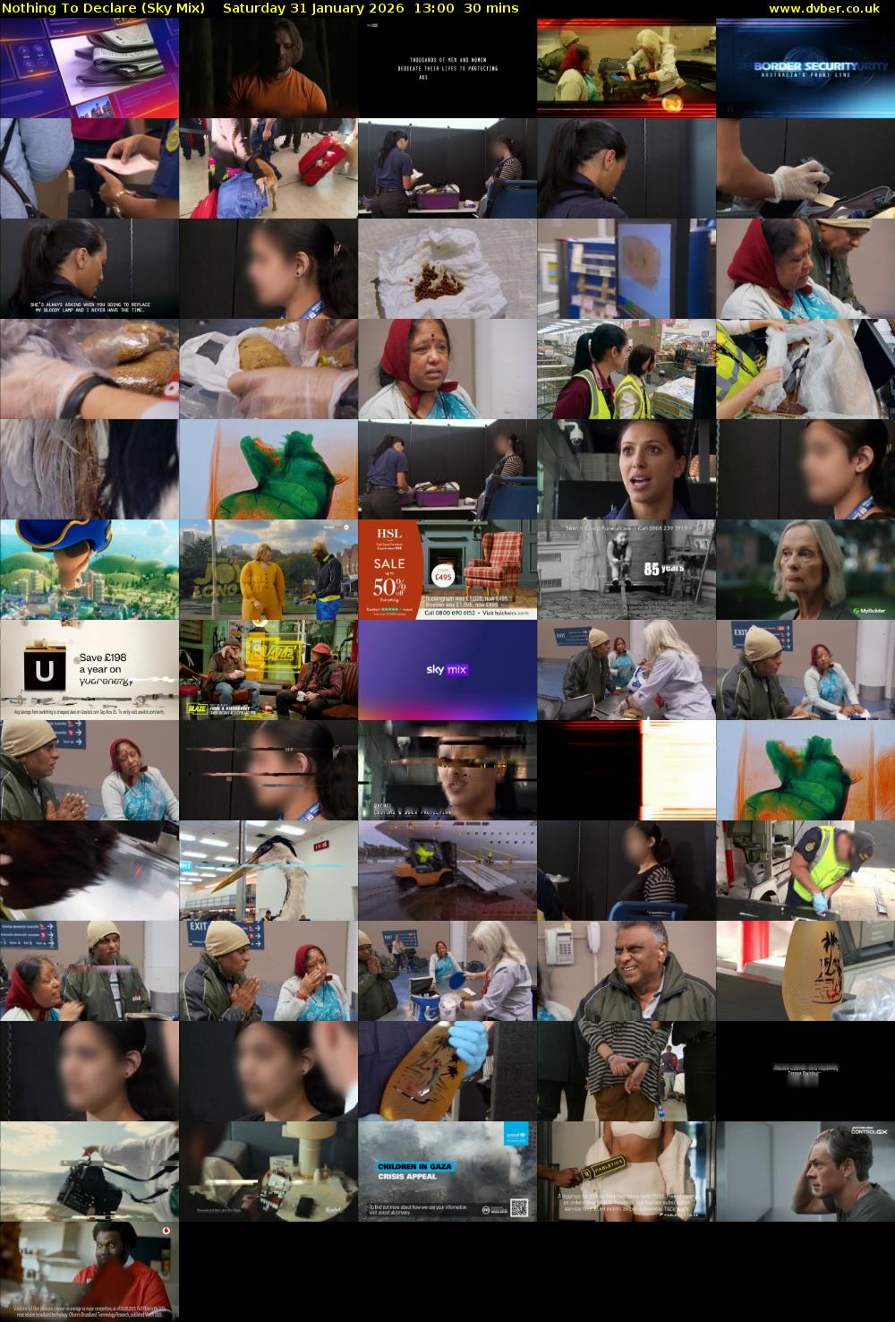 Nothing To Declare (Sky Mix) Saturday 31 January 2026 13:00 - 13:30