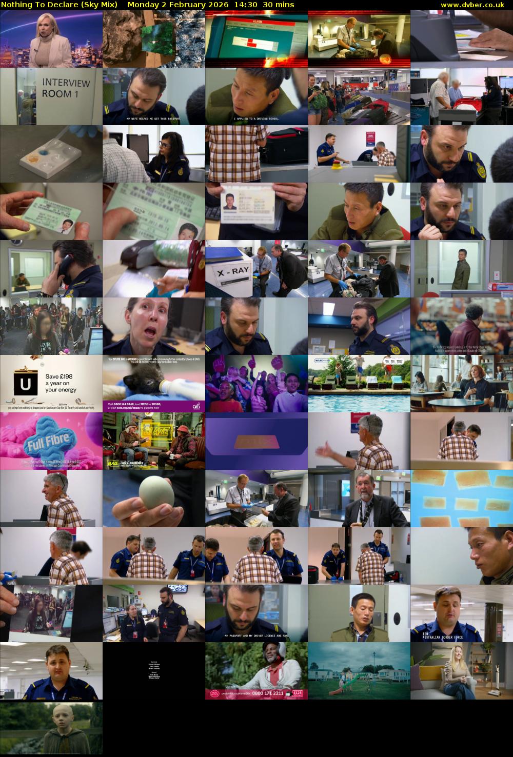 Nothing To Declare (Sky Mix) Monday 2 February 2026 14:30 - 15:00