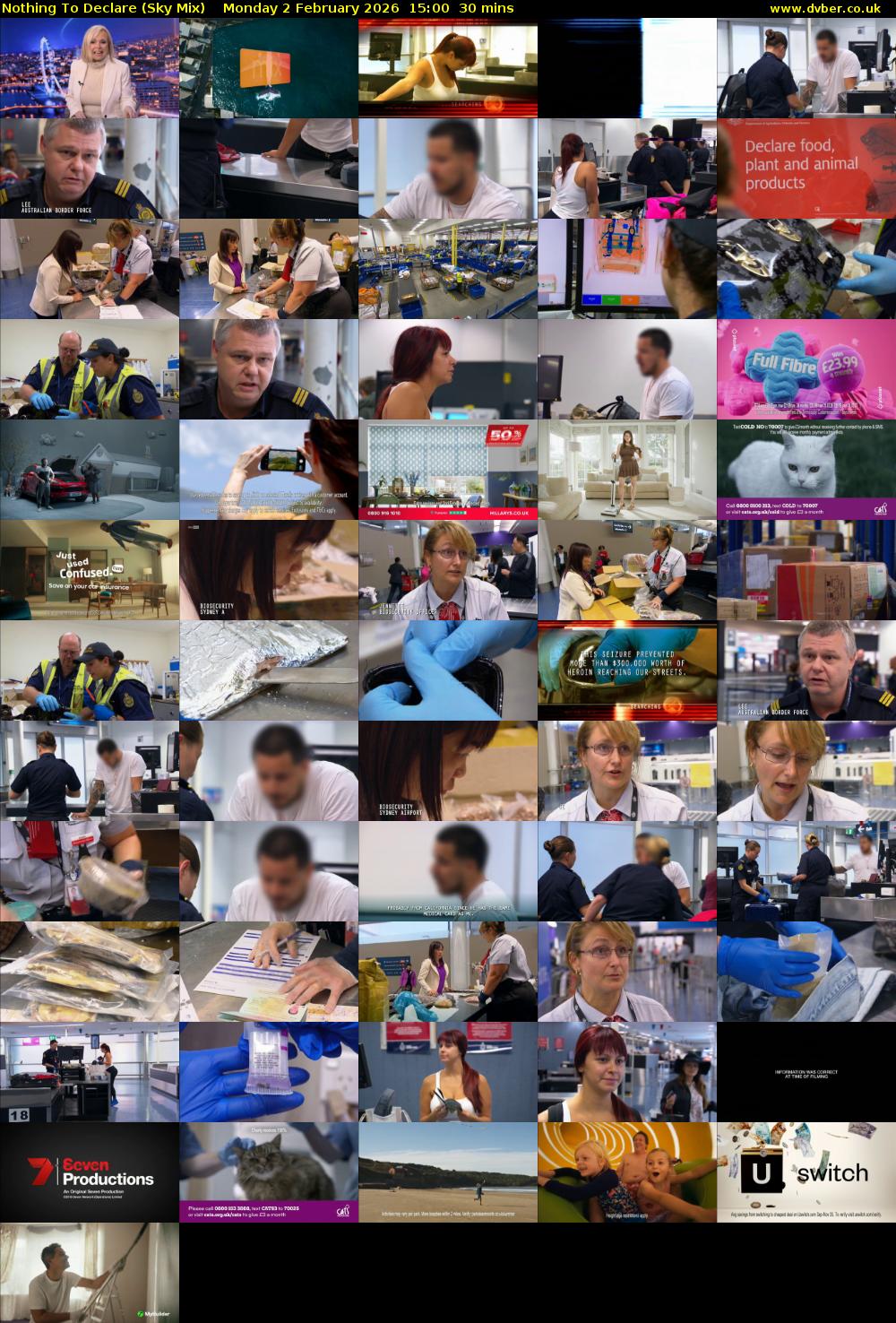 Nothing To Declare (Sky Mix) Monday 2 February 2026 15:00 - 15:30