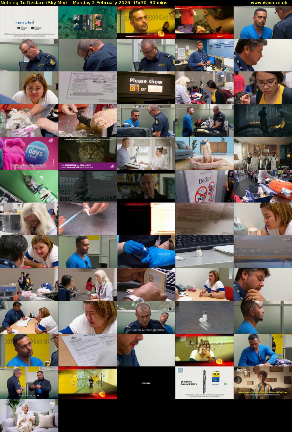 Nothing To Declare (Sky Mix) Monday 2 February 2026 15:30 - 16:00