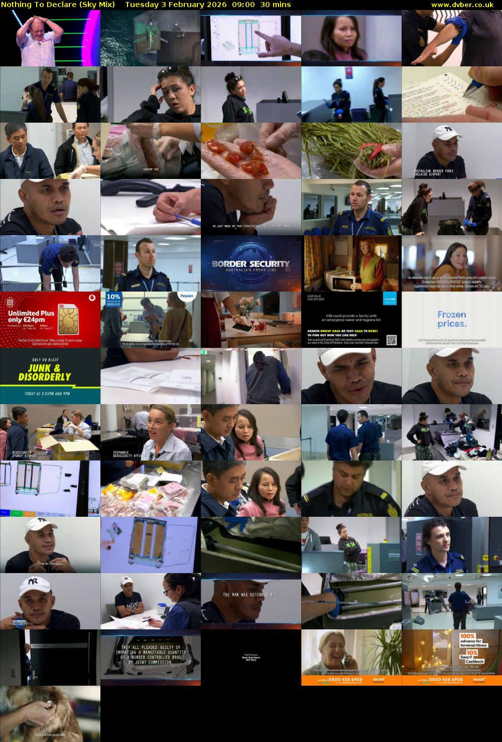 Nothing To Declare (Sky Mix) Tuesday 3 February 2026 09:00 - 09:30