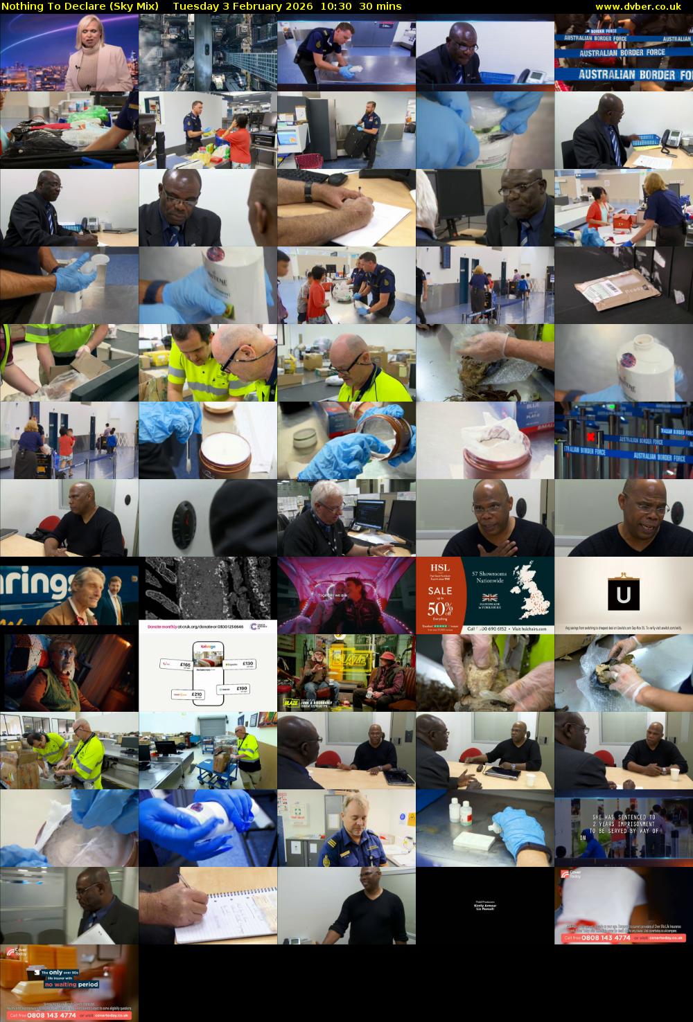 Nothing To Declare (Sky Mix) Tuesday 3 February 2026 10:30 - 11:00