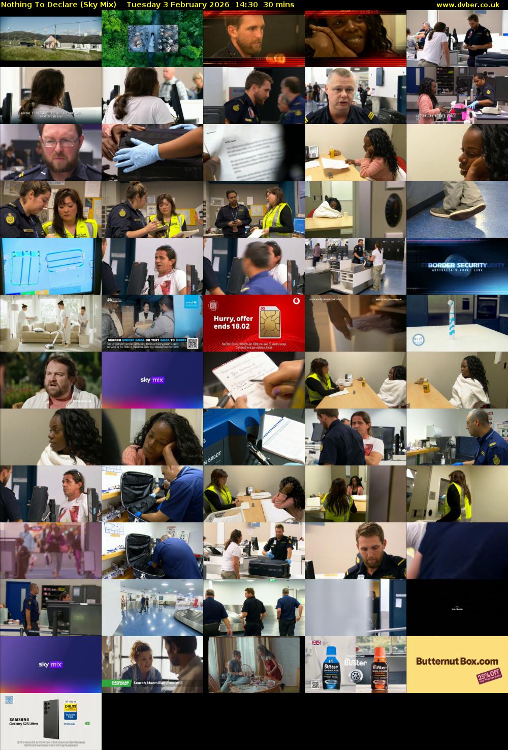 Nothing To Declare (Sky Mix) Tuesday 3 February 2026 14:30 - 15:00