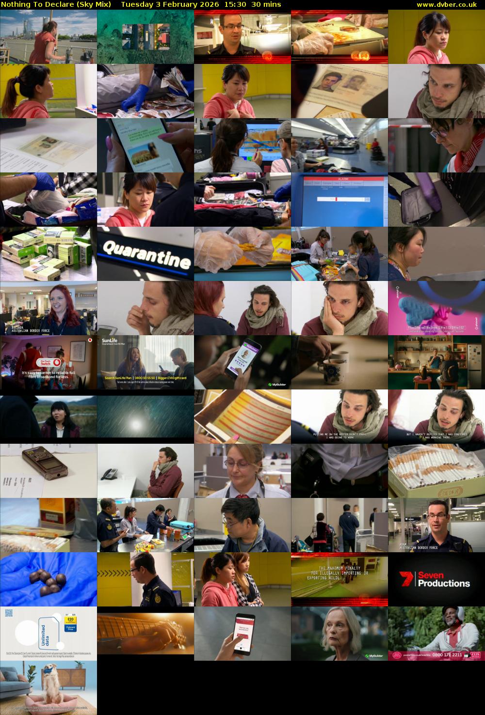 Nothing To Declare (Sky Mix) Tuesday 3 February 2026 15:30 - 16:00