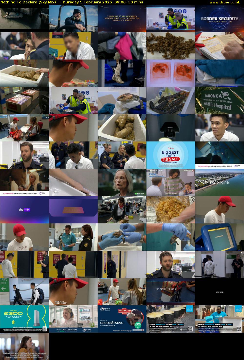 Nothing To Declare (Sky Mix) Thursday 5 February 2026 09:00 - 09:30