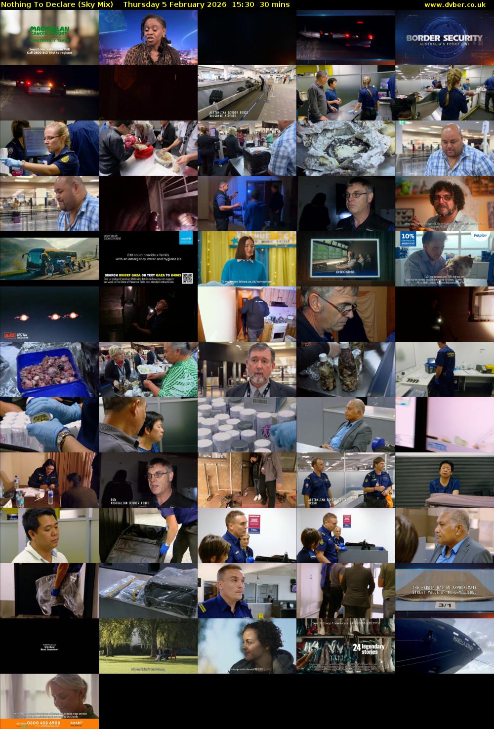 Nothing To Declare (Sky Mix) Thursday 5 February 2026 15:30 - 16:00