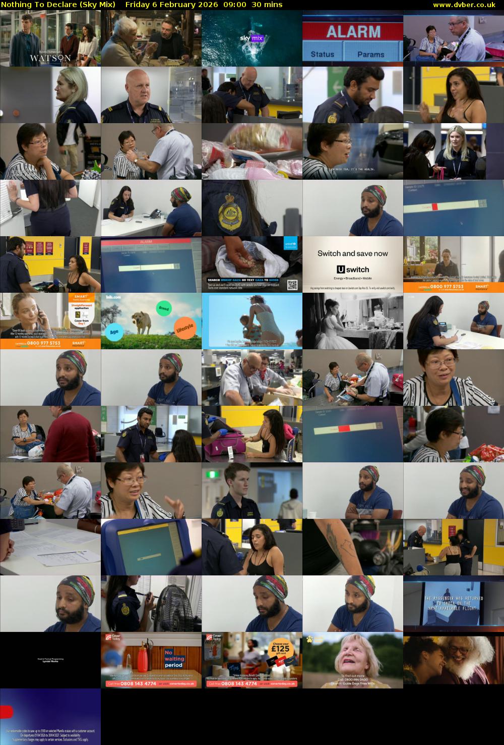 Nothing To Declare (Sky Mix) Friday 6 February 2026 09:00 - 09:30