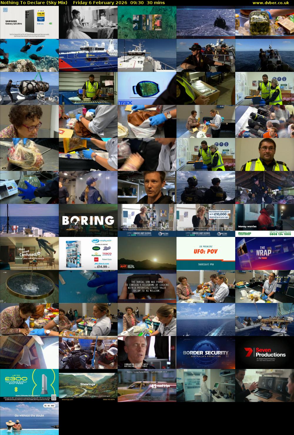 Nothing To Declare (Sky Mix) Friday 6 February 2026 09:30 - 10:00