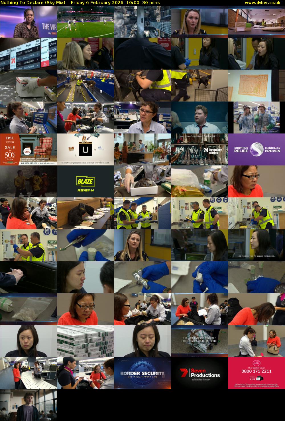 Nothing To Declare (Sky Mix) Friday 6 February 2026 10:00 - 10:30