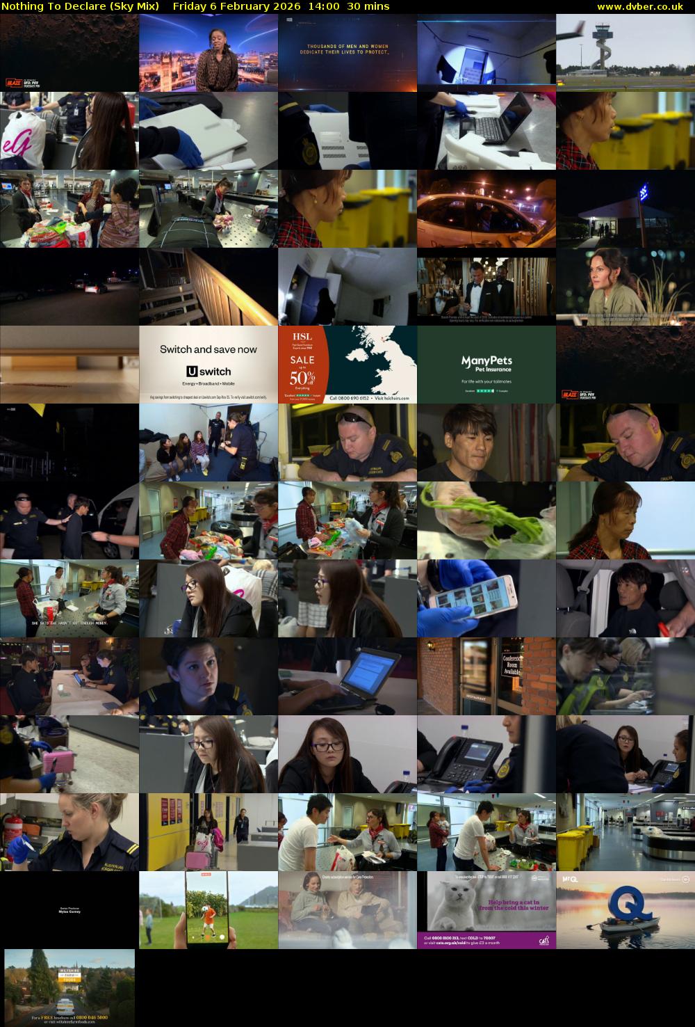 Nothing To Declare (Sky Mix) Friday 6 February 2026 14:00 - 14:30