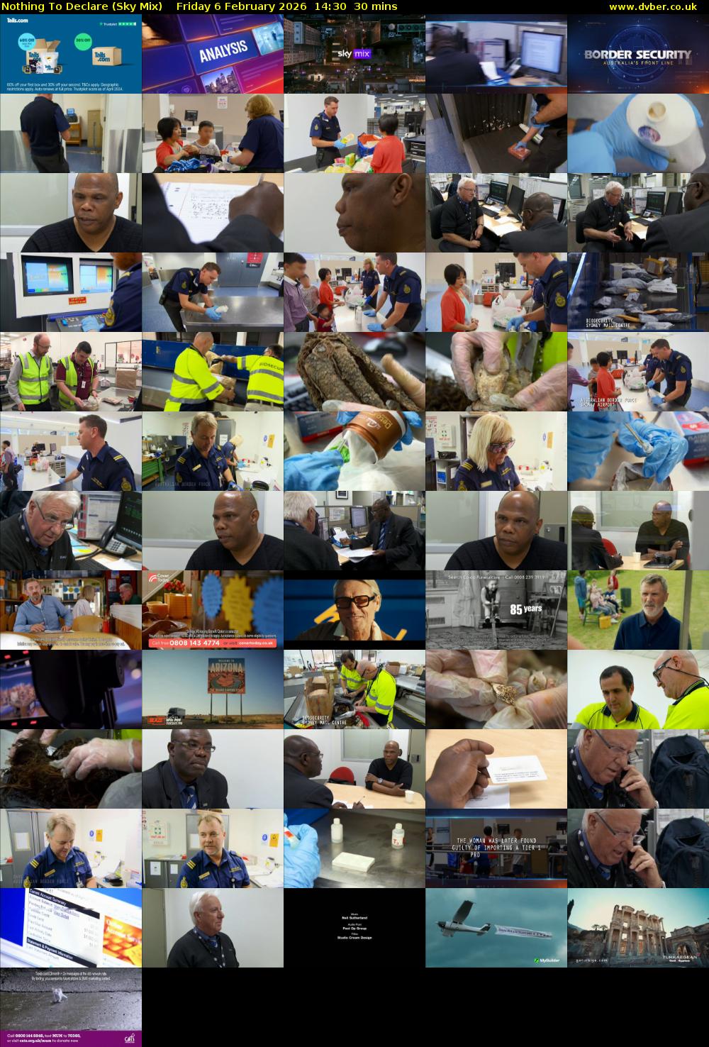 Nothing To Declare (Sky Mix) Friday 6 February 2026 14:30 - 15:00