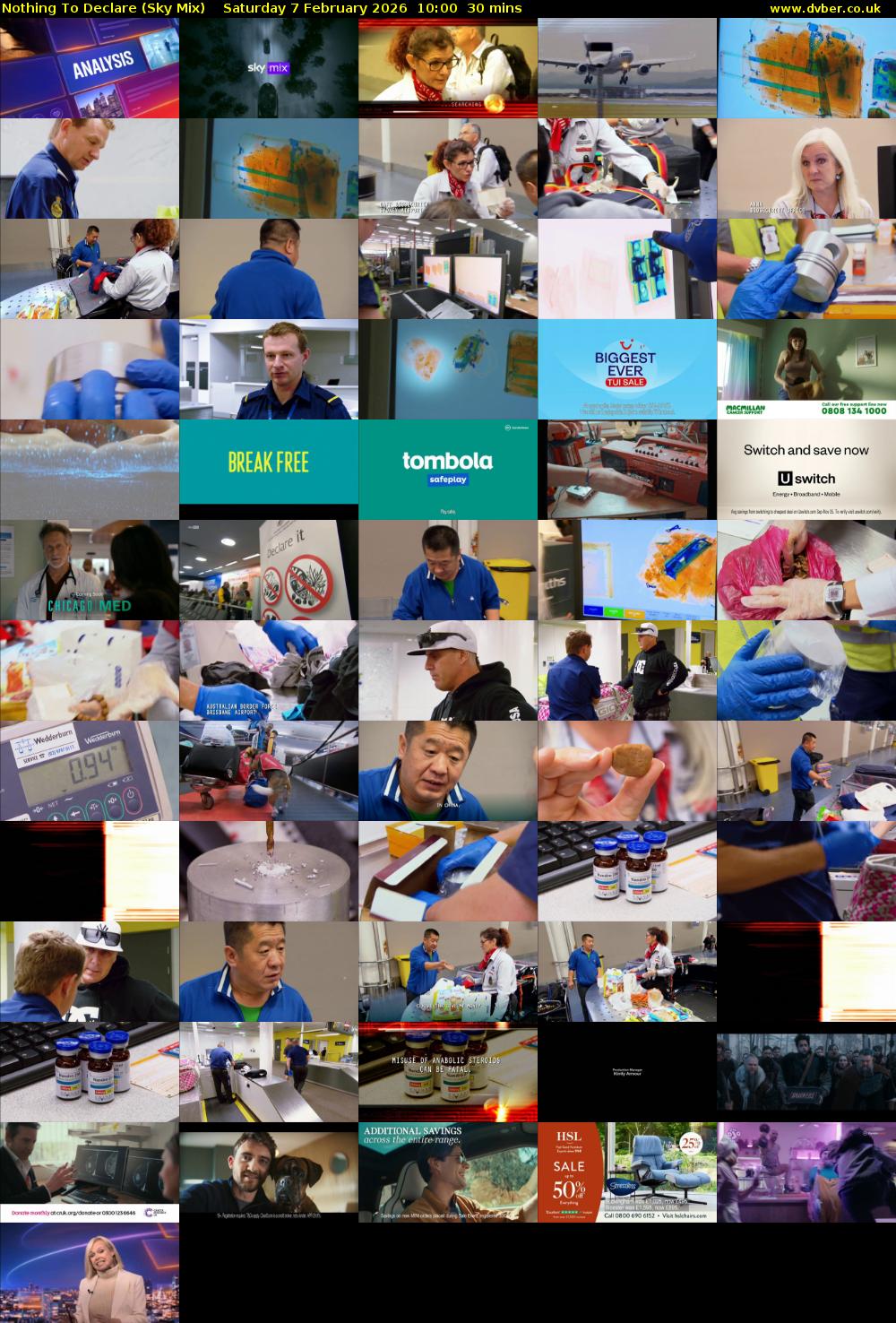 Nothing To Declare (Sky Mix) Saturday 7 February 2026 10:00 - 10:30