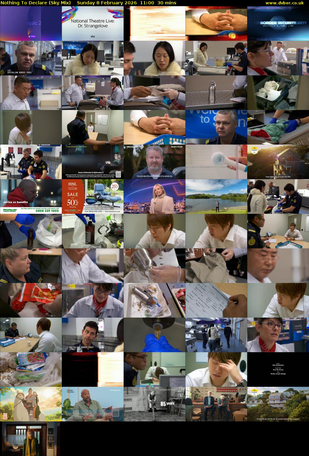 Nothing To Declare (Sky Mix) Sunday 8 February 2026 11:00 - 11:30