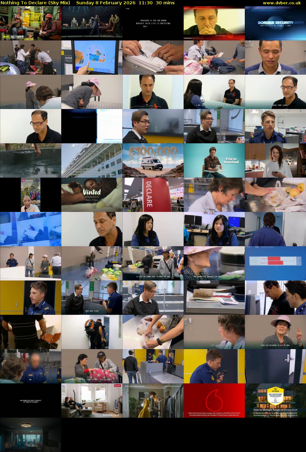 Nothing To Declare (Sky Mix) Sunday 8 February 2026 11:30 - 12:00