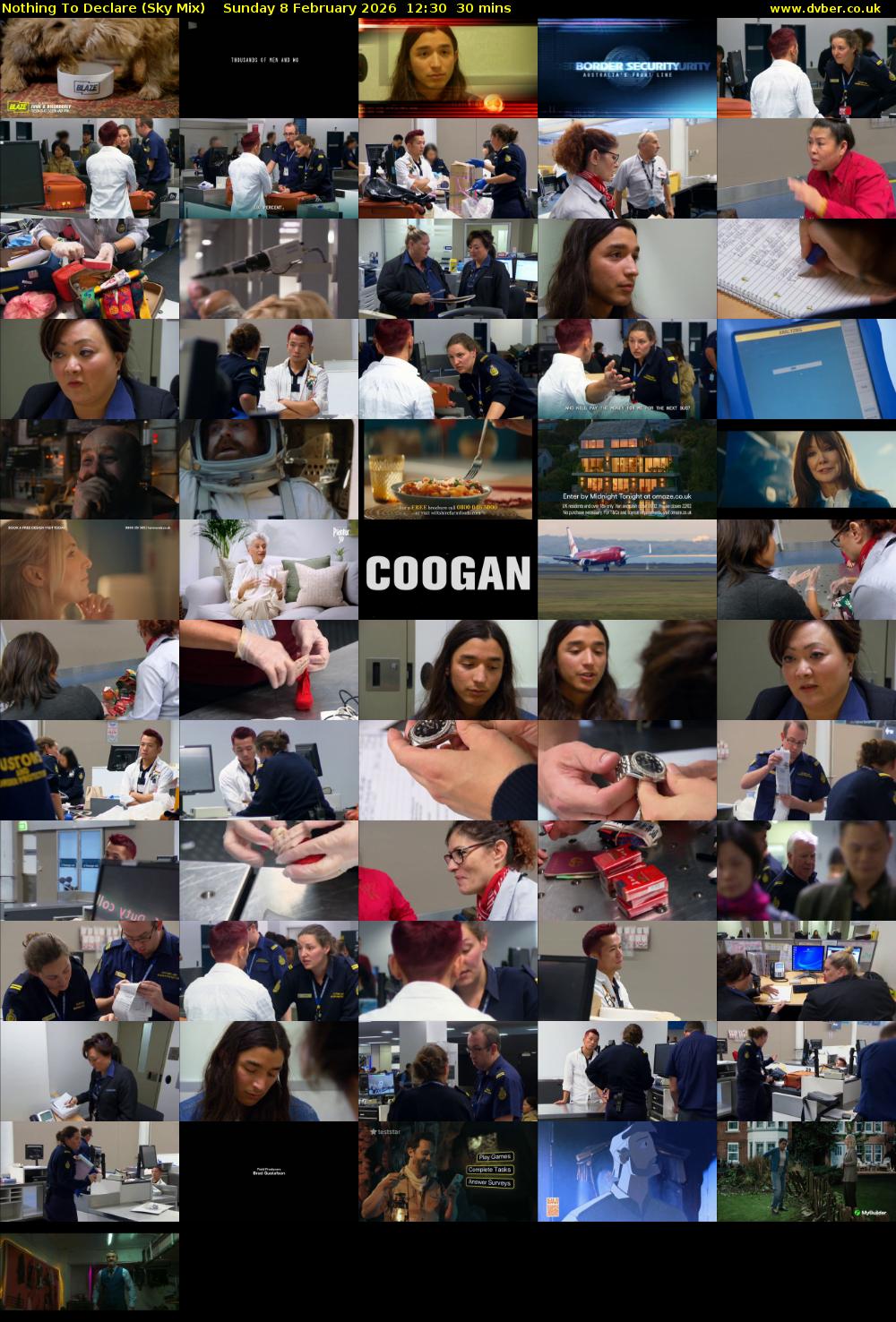 Nothing To Declare (Sky Mix) Sunday 8 February 2026 12:30 - 13:00