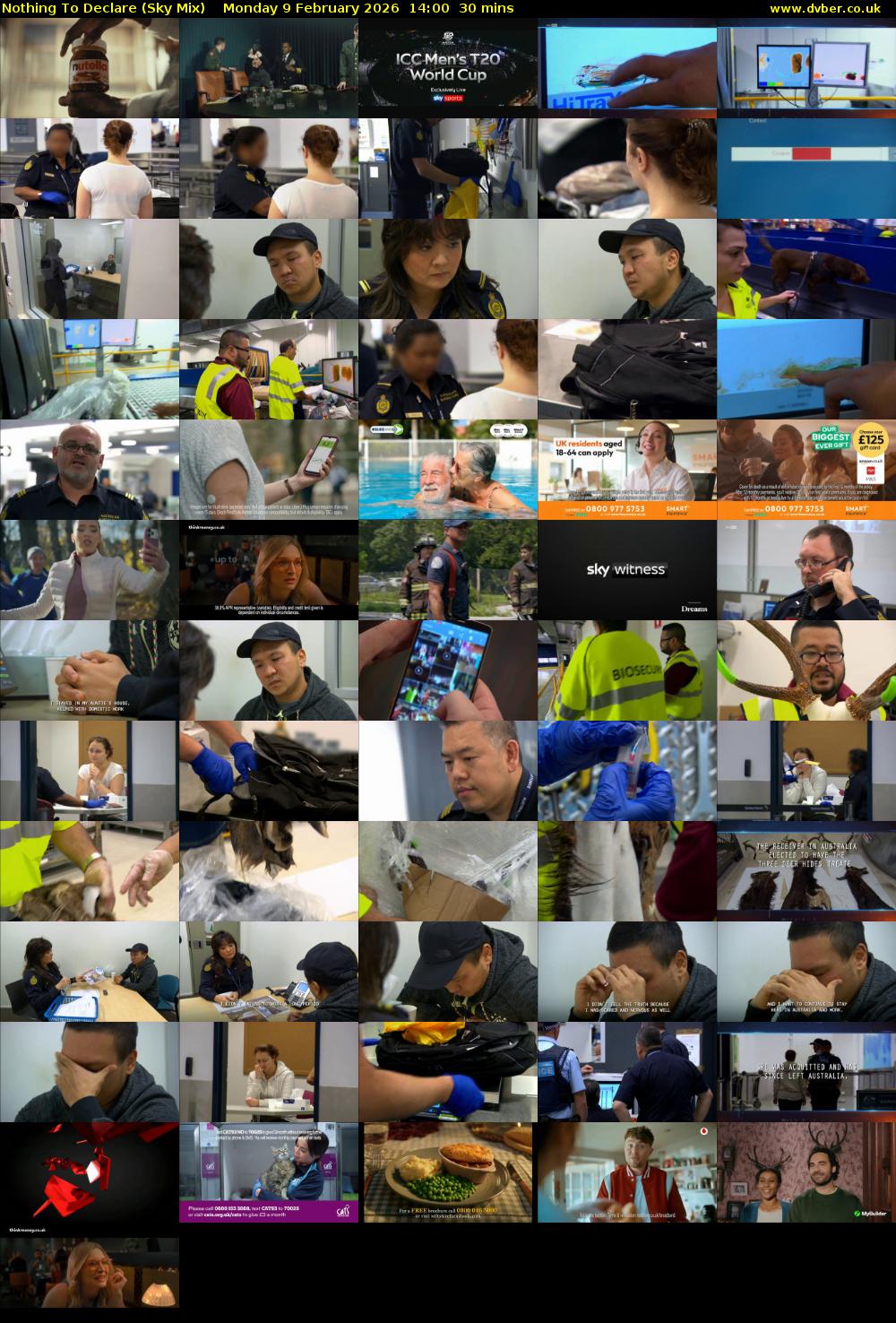 Nothing To Declare (Sky Mix) Monday 9 February 2026 14:00 - 14:30