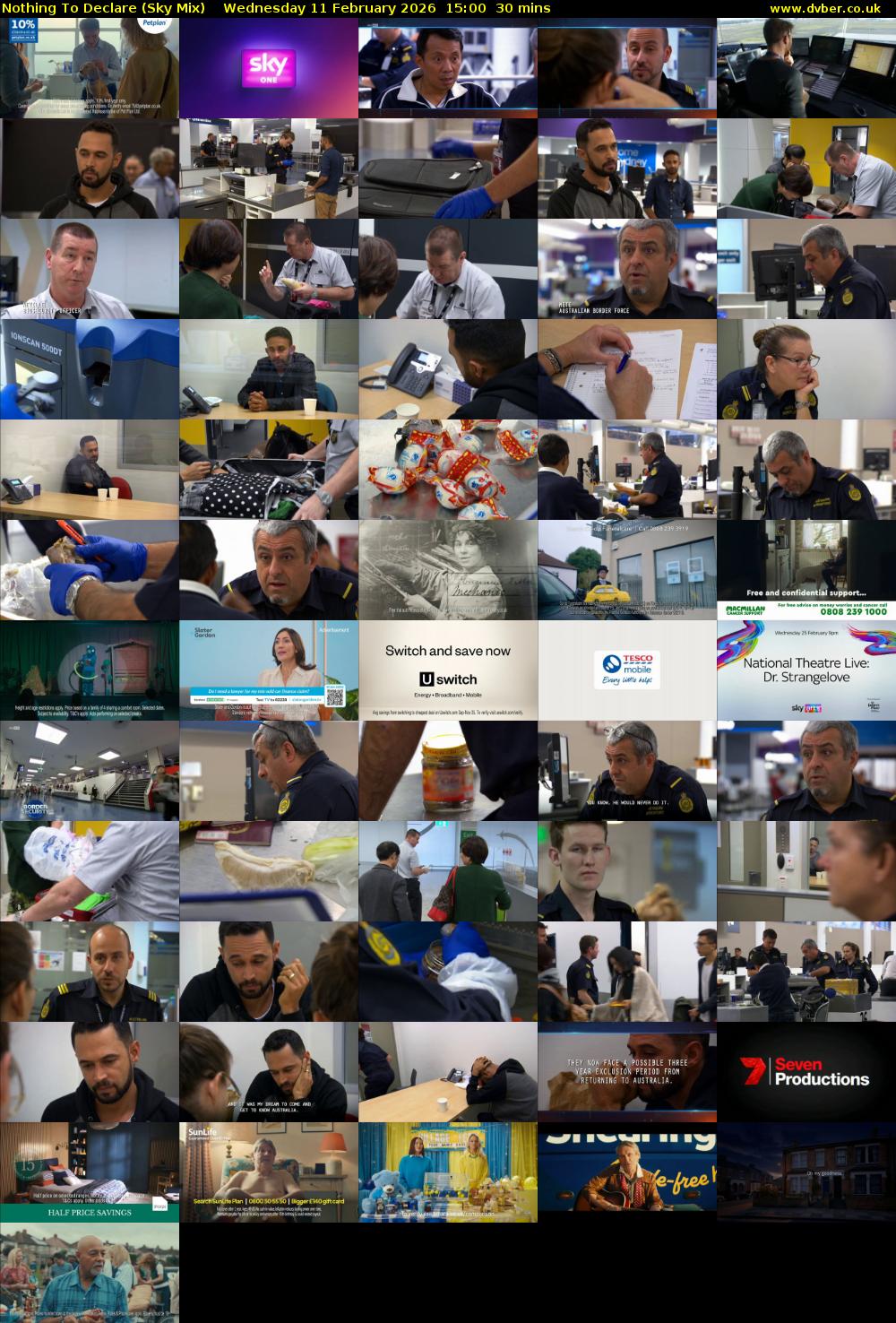 Nothing To Declare (Sky Mix) Wednesday 11 February 2026 15:00 - 15:30