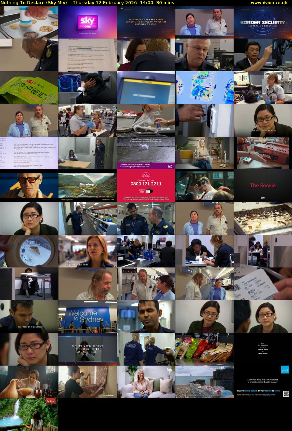 Nothing To Declare (Sky Mix) Thursday 12 February 2026 14:00 - 14:30