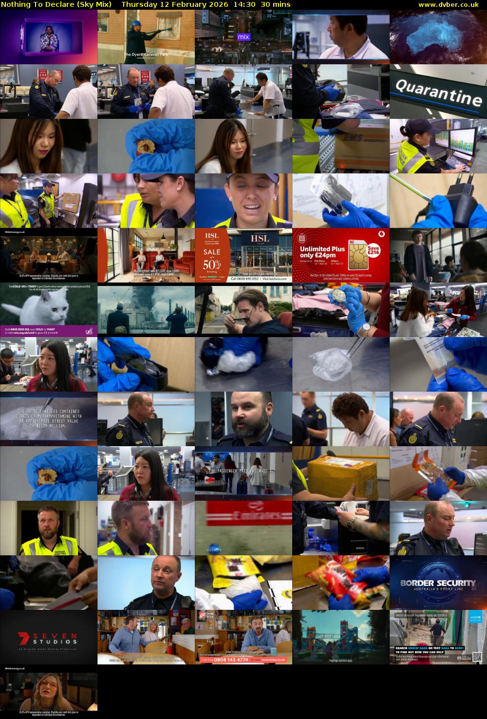 Nothing To Declare (Sky Mix) Thursday 12 February 2026 14:30 - 15:00