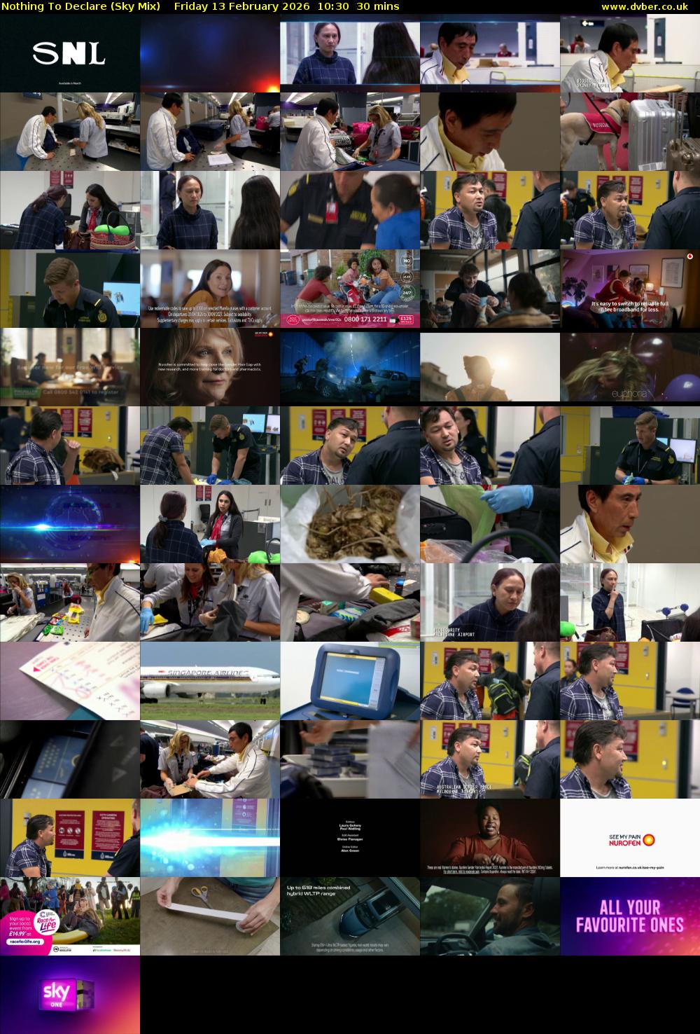 Nothing To Declare (Sky Mix) Friday 13 February 2026 10:30 - 11:00