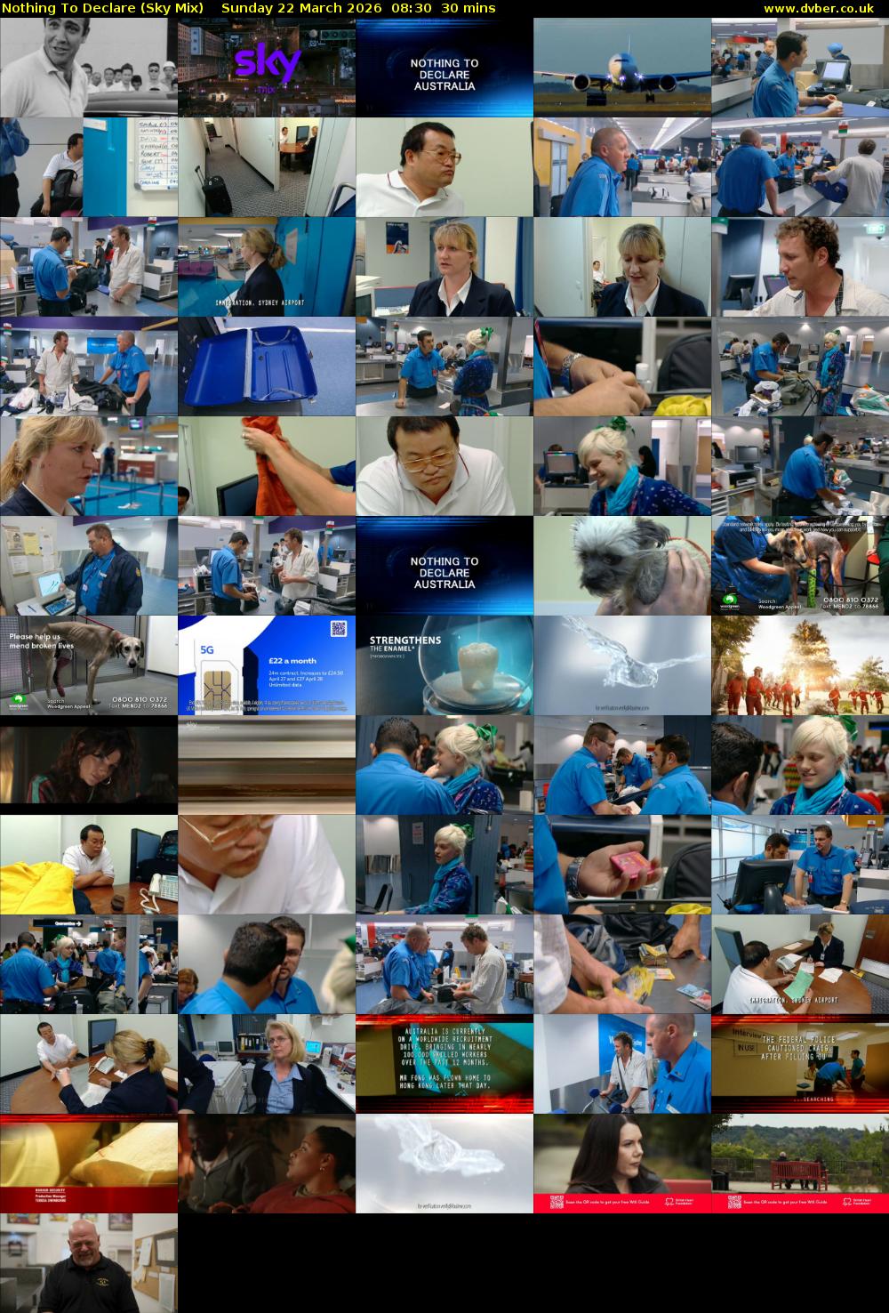 Nothing To Declare (Sky Mix) Sunday 22 March 2026 08:30 - 09:00