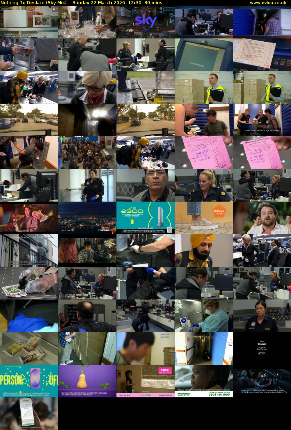 Nothing To Declare (Sky Mix) Sunday 22 March 2026 12:30 - 13:00