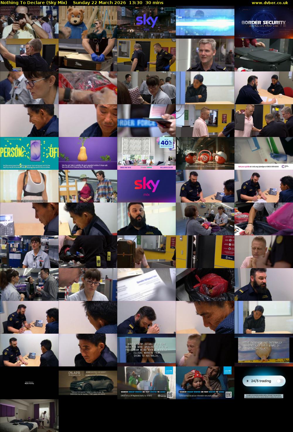 Nothing To Declare (Sky Mix) Sunday 22 March 2026 13:30 - 14:00