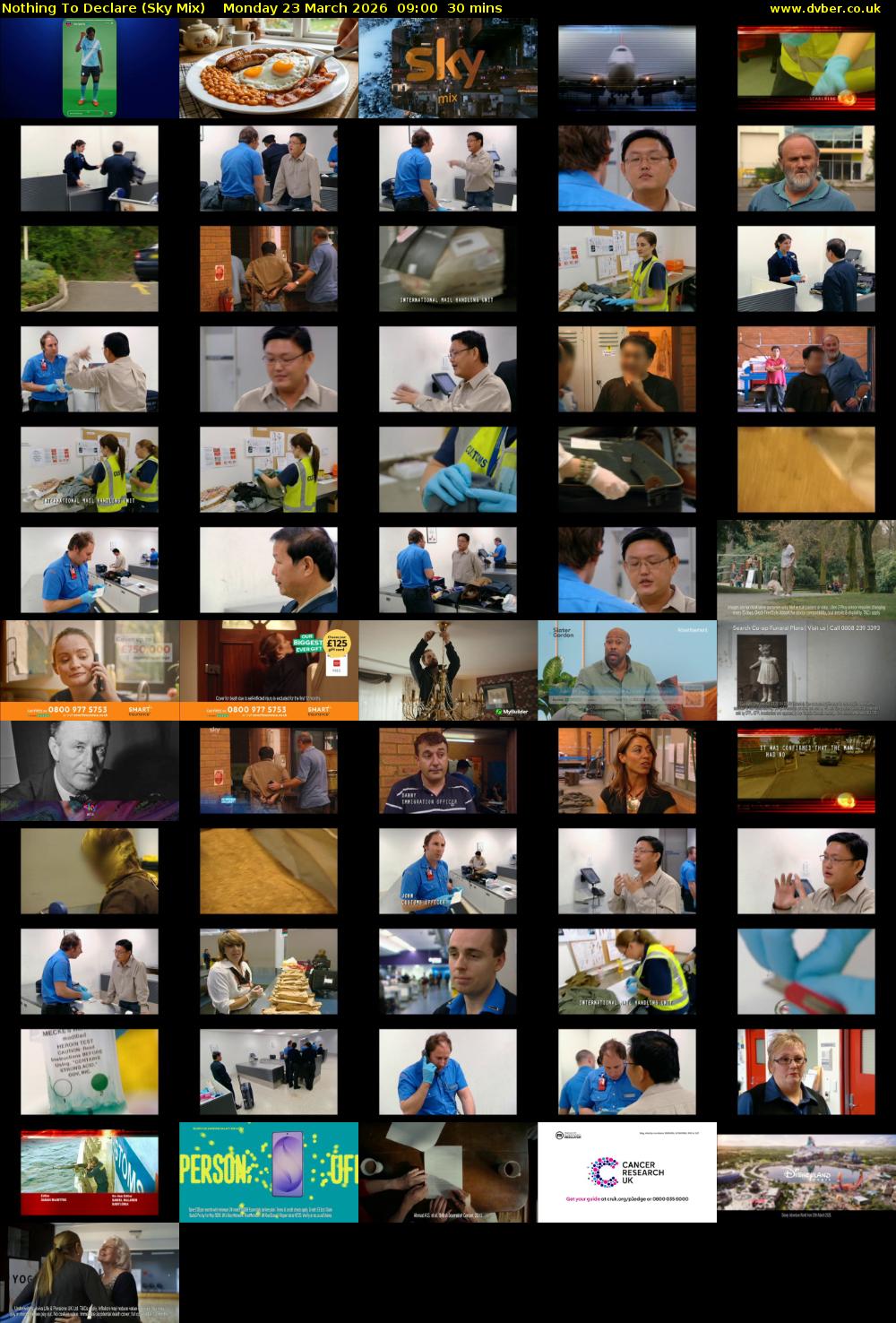 Nothing To Declare (Sky Mix) Monday 23 March 2026 09:00 - 09:30