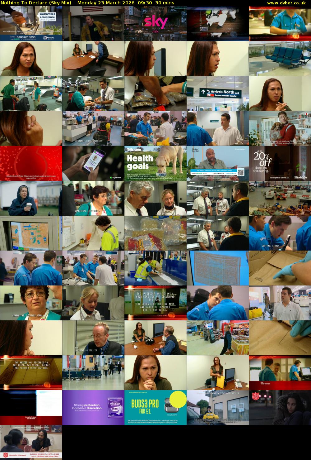 Nothing To Declare (Sky Mix) Monday 23 March 2026 09:30 - 10:00