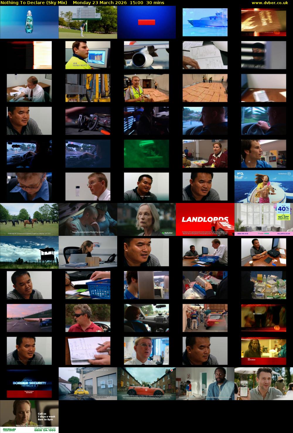 Nothing To Declare (Sky Mix) Monday 23 March 2026 15:00 - 15:30