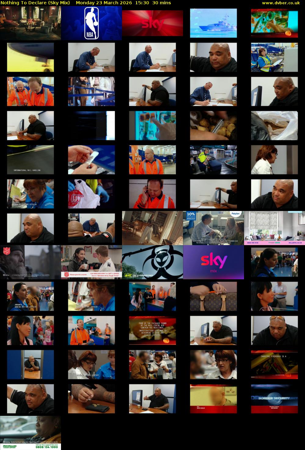 Nothing To Declare (Sky Mix) Monday 23 March 2026 15:30 - 16:00