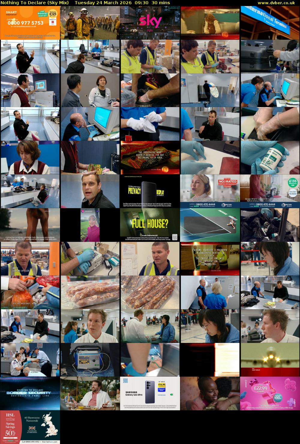 Nothing To Declare (Sky Mix) Tuesday 24 March 2026 09:30 - 10:00