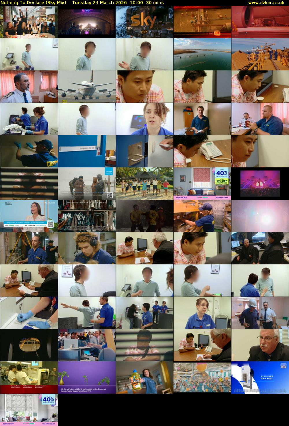 Nothing To Declare (Sky Mix) Tuesday 24 March 2026 10:00 - 10:30