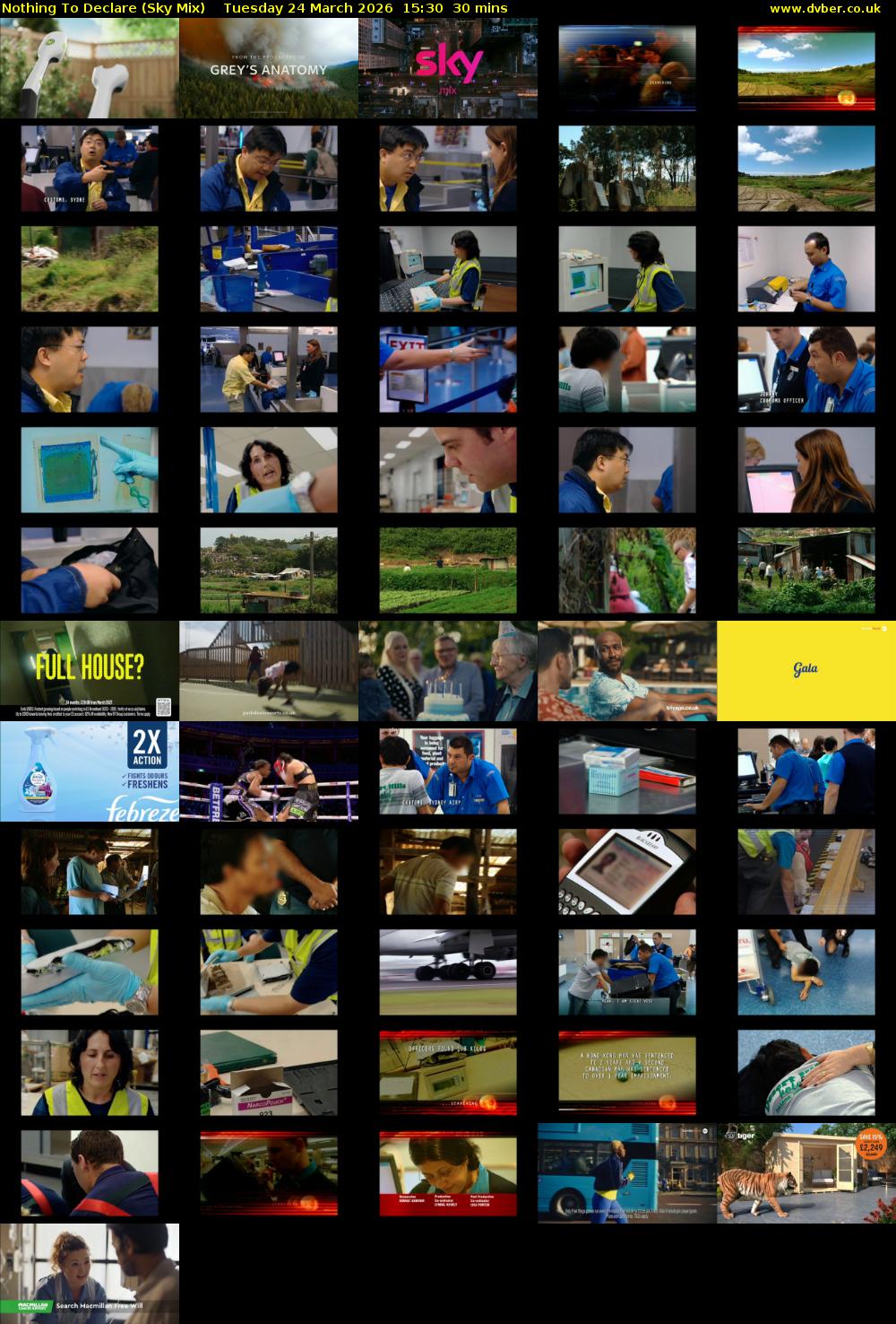 Nothing To Declare (Sky Mix) Tuesday 24 March 2026 15:30 - 16:00