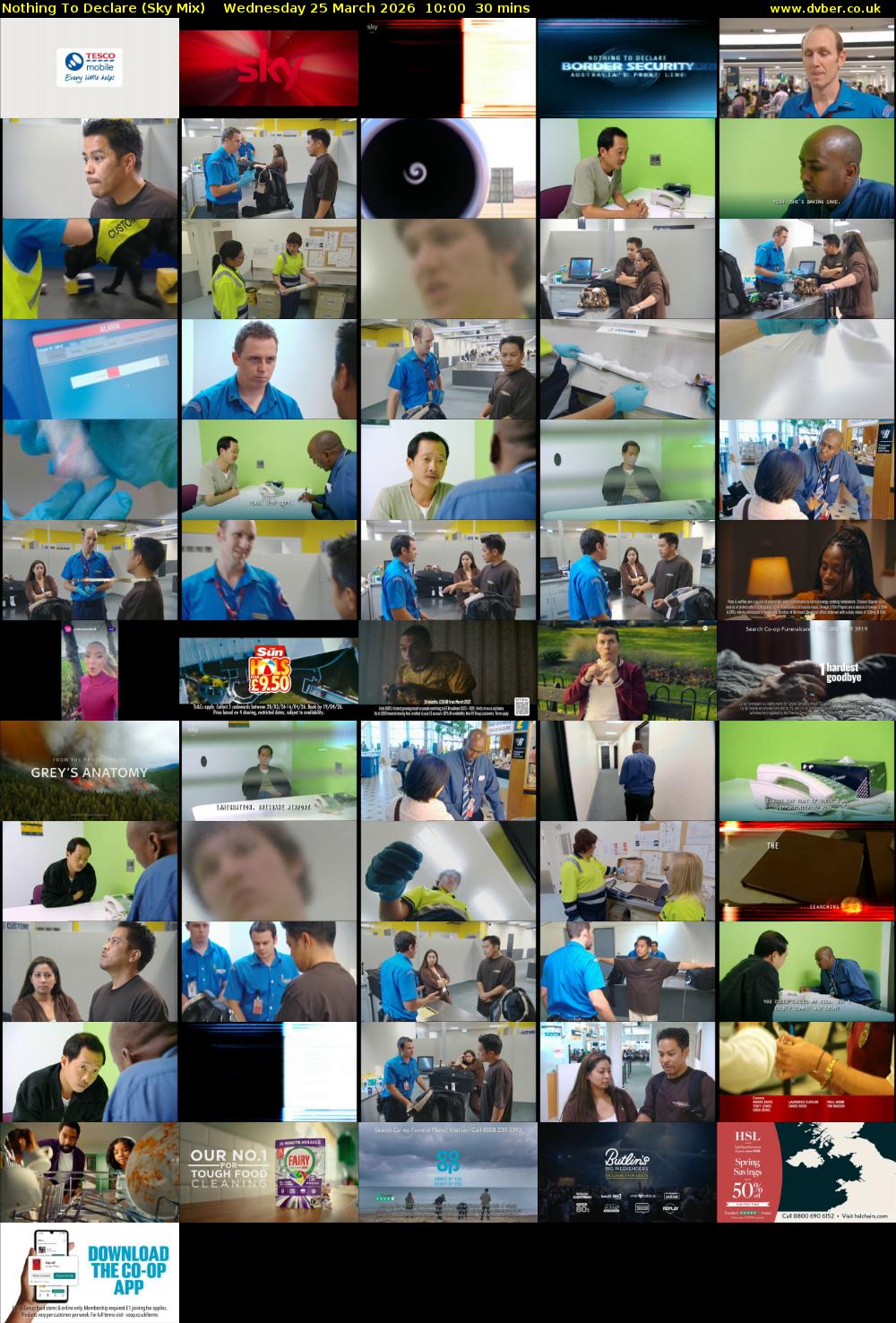 Nothing To Declare (Sky Mix) Wednesday 25 March 2026 10:00 - 10:30