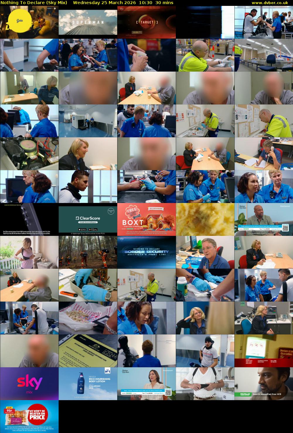 Nothing To Declare (Sky Mix) Wednesday 25 March 2026 10:30 - 11:00