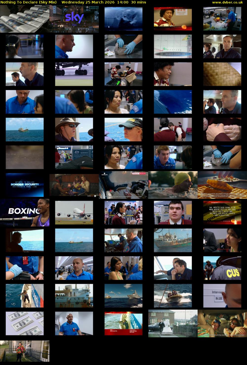 Nothing To Declare (Sky Mix) Wednesday 25 March 2026 14:00 - 14:30